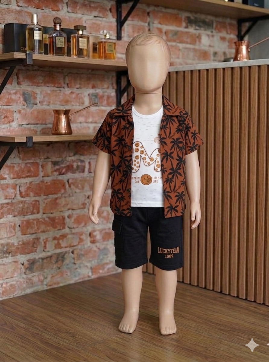 "PALM BREEZE"3- piece set(2-4 years)